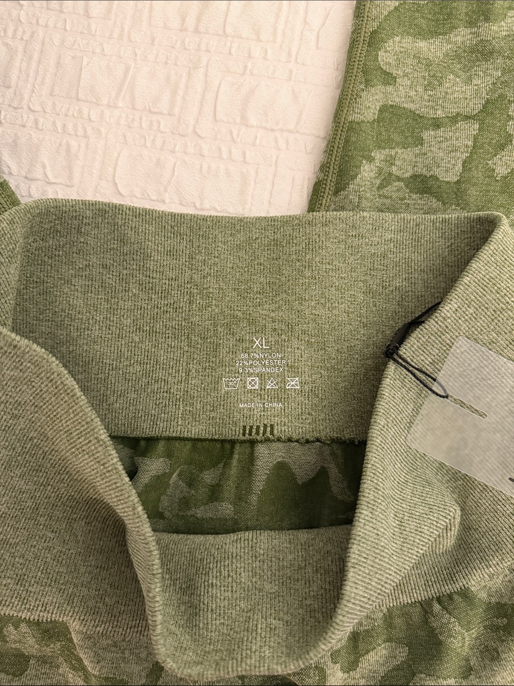 NVGTN Olive Green Camo Kids Leggings - Picture 3 of 5